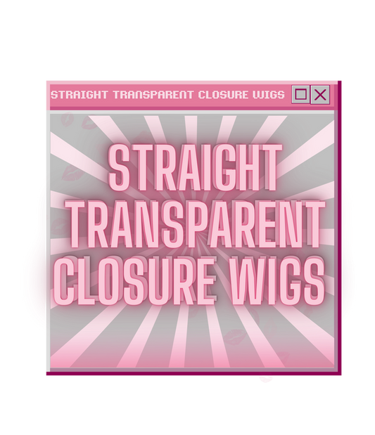 Transparent Straight Closure Wig